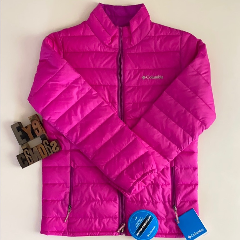 COLUMBIA Girl’s Elm Ridge Jacket in Fuchsia - Picture 1 of 8